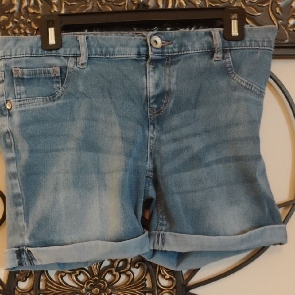 Justice Blue Jean Shorts with Relaxed Fit